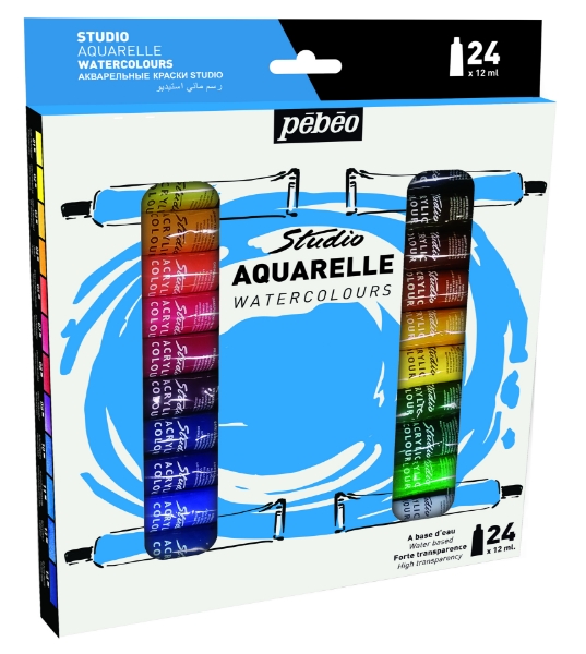 Picture of Pebeo Studio Aquarelle Watercolours - Set of 24 (12ml)