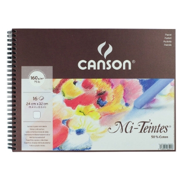 Picture of Canson MiTeintes Pad 160 gsm  White 24x32cm