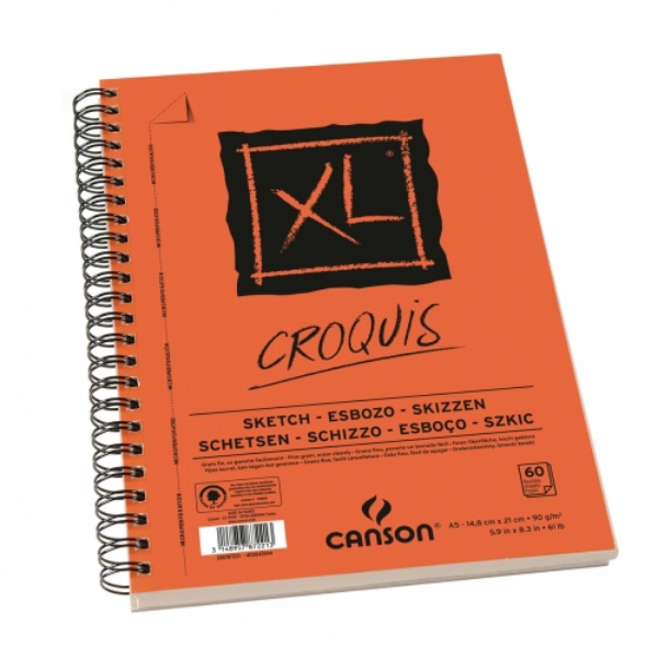Picture of Canson XL Croquis Spiral Album 90 gsm A5 14.8x21cm