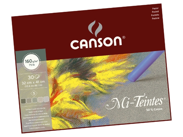 Picture of Canson MiTeintes Pad 160 gsm 6 x 5 Assorted Grey Tones 24x32cm