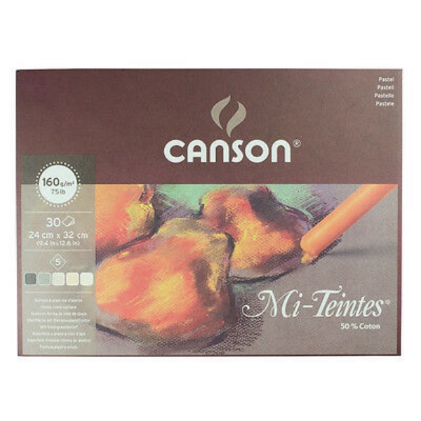 Picture of Canson MiTeintes Pad 160 gsm 6 x 5 Assorted Earth Tones 24x32cm