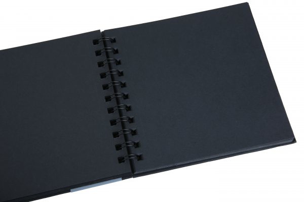 Picture of Brustro Black Sketch Book WiroBound 6x6 200gsm 40s