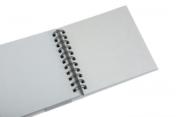 Picture of Brustro Grey Sketch Book Wiro Bound A4 120gsm 60sh