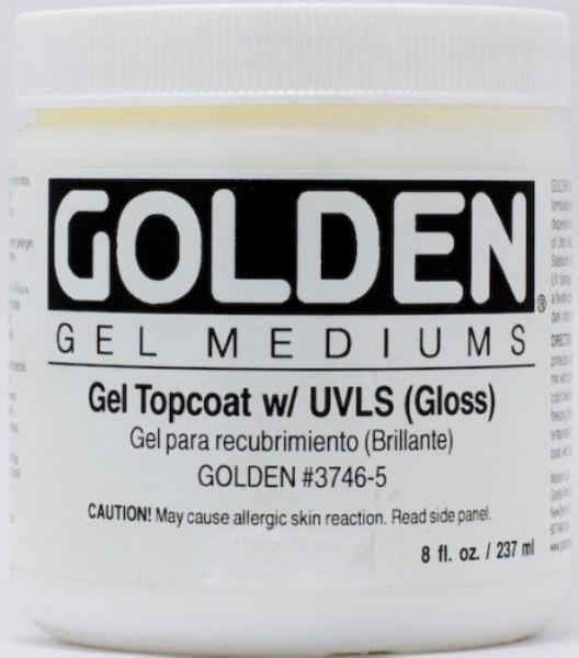 Picture of Golden Gel Medium Gel TopCoat W/uvls Gloss 237ml