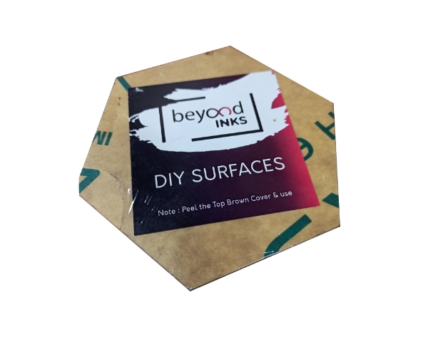 Picture of Beyond DIY Home Decor White Hexagon Coaster