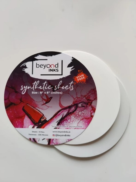 Picture of Beyond Synthetic Whitecircle Sheet 6X6 Pack Of 10