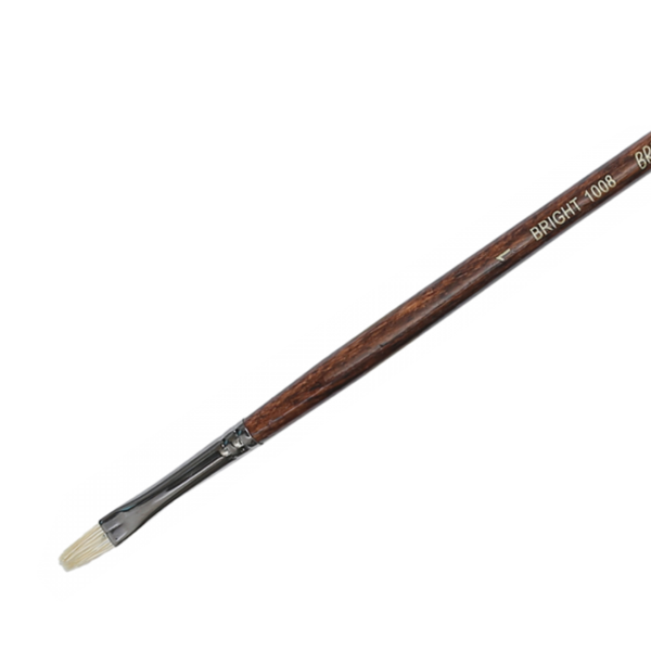 Picture of Brustro Series - 1008 White Bristle Bright Brush No.1