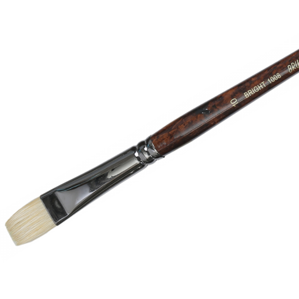 Picture of Brustro Series - 1008 White Bristle Bright Brush No.10