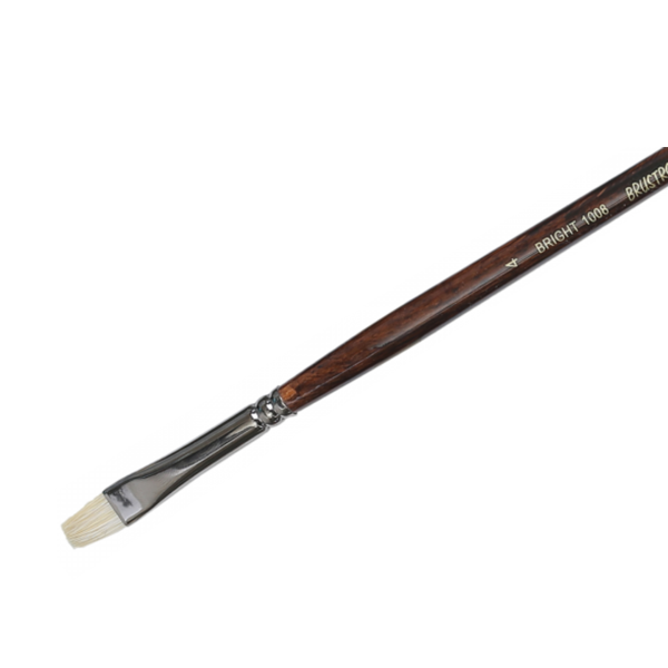 Picture of Brustro Series - 1008 White Bristle Bright Brush No.4