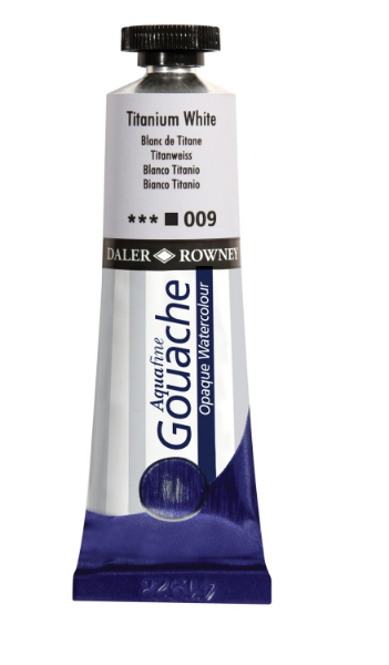Picture of Daler Rowney Aquafine Gouache - Titanium White (38ml)