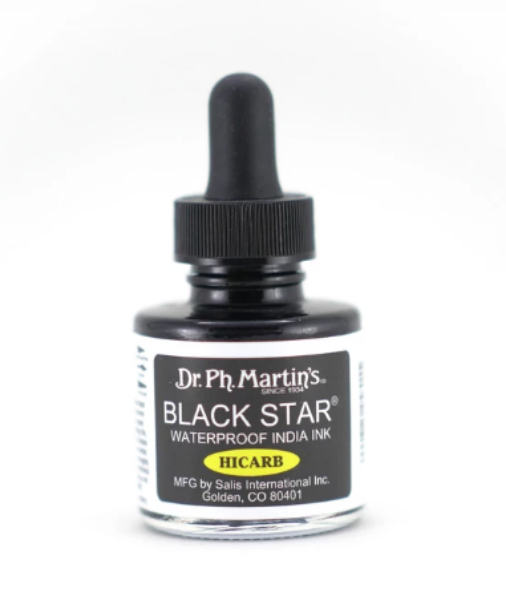 Picture of Dr.Ph.Martin's Black Star WaterProof India Ink HICARB