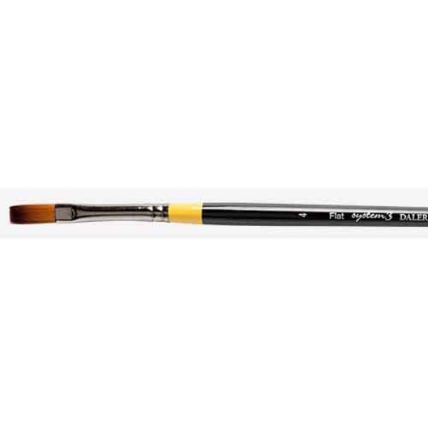 Picture of Daler Rowney System 3 Long Handle Flat Brush - No.4 (SY44)