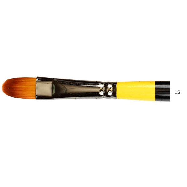 Picture of Daler Rowney System 3 Long Handle Filbert Brush - No.12 (SY42)
