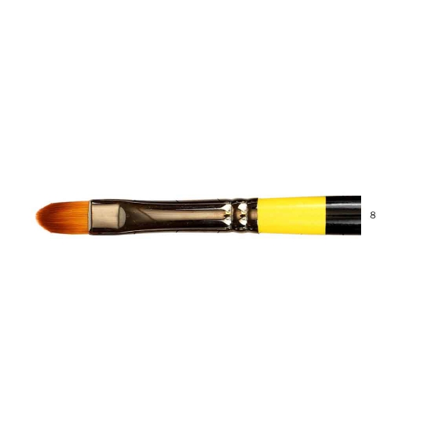 Picture of Daler Rowney System 3 Long Handle Filbert Brush - No.8 (SY42)