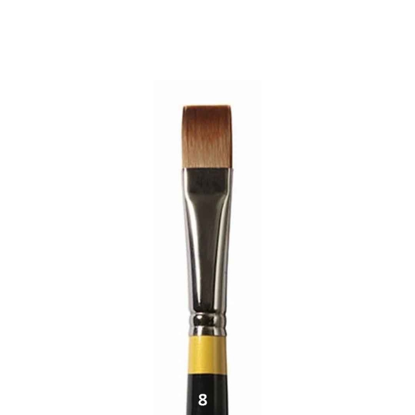 Picture of Daler Rowney System 3 Long Handle Bright Brush - No.8 (SY41)