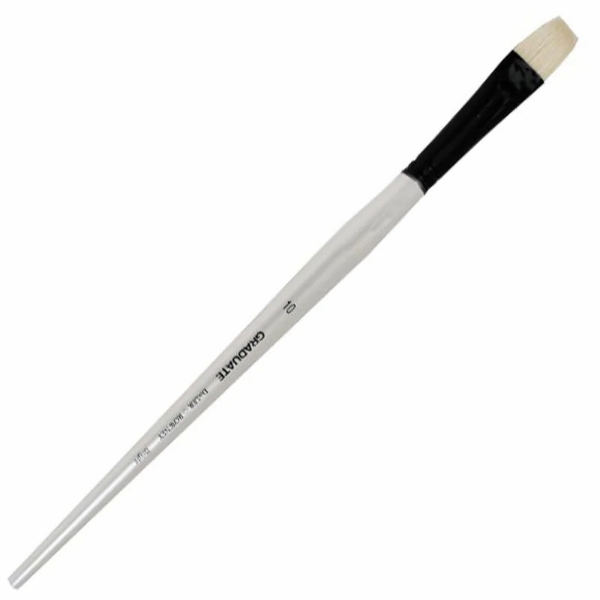 Picture of Daler Rowney Graduate Bristle Long Handle Bright Brush - No.10
