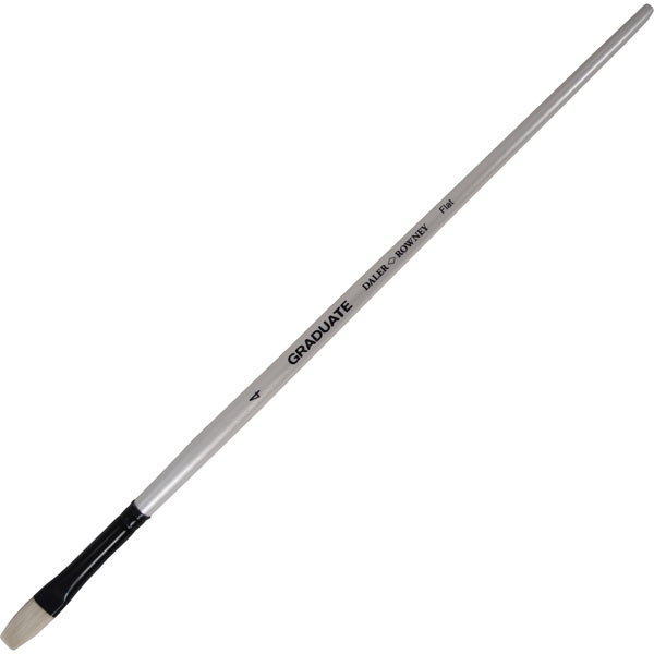 Picture of Daler Rowney Graduate Bristle Long Handle Flat Brush - No.4