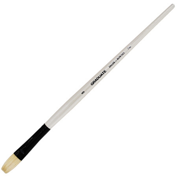 Picture of Daler Rowney Graduate Bristle Long Handle Flat Brush - No.8