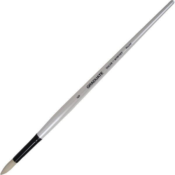 Picture of Daler Rowney Graduate Bristle Long Handle Round Brush - No.6