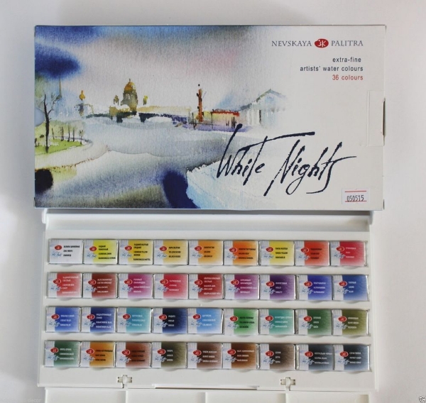 Picture of White Nights Artists Water Colours  Set of  36