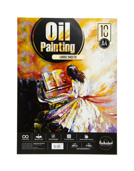 Picture of Scholar A4 Oil Painting Loose Sheets Pack Of 10