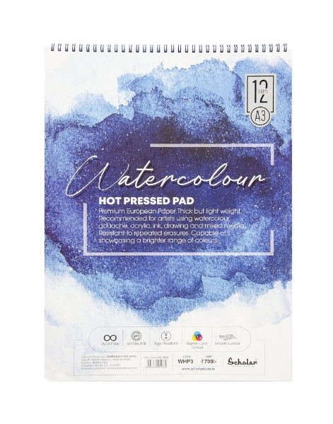 Picture of Scholar Water Colour Pad HP A3 300gsm 12Sheets
