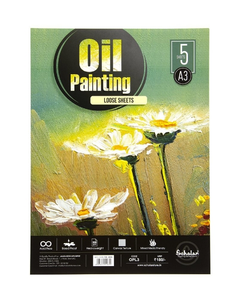 Picture of Scholar Oil Painting Loose A3 Sheets Pack of 5