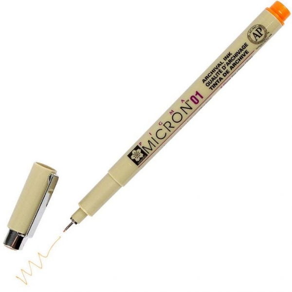 Picture of Sakura Pigma Micron Pen - 01 (Orange)