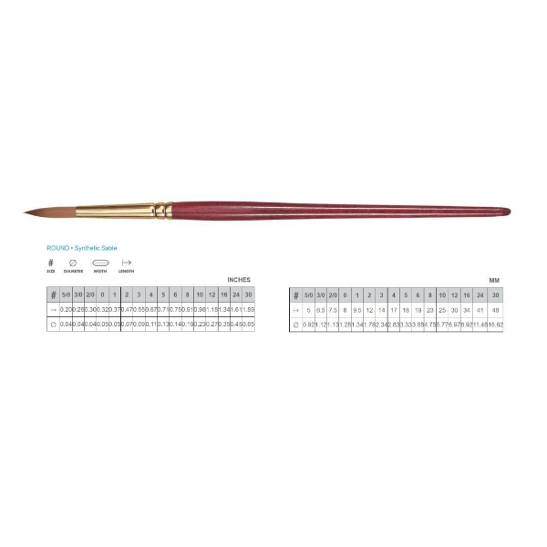 Picture of Princeton Heritage Round Brush - 4050 (Size 30)