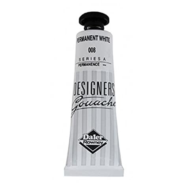 Picture of Daler Rowney Aquafine Gouache 15ml - Permanent White (008)
