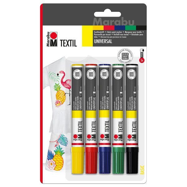 Picture of Marabu Textil Painter Blister Set of 5 - 2.4mm