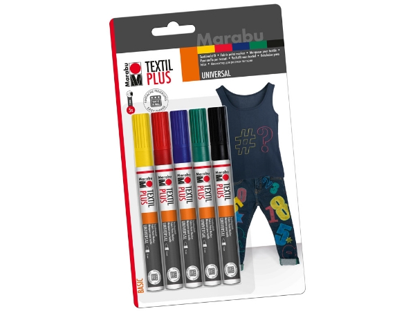 Picture of Marabu Textil Painter Plus Blister Set of 5 -3mm