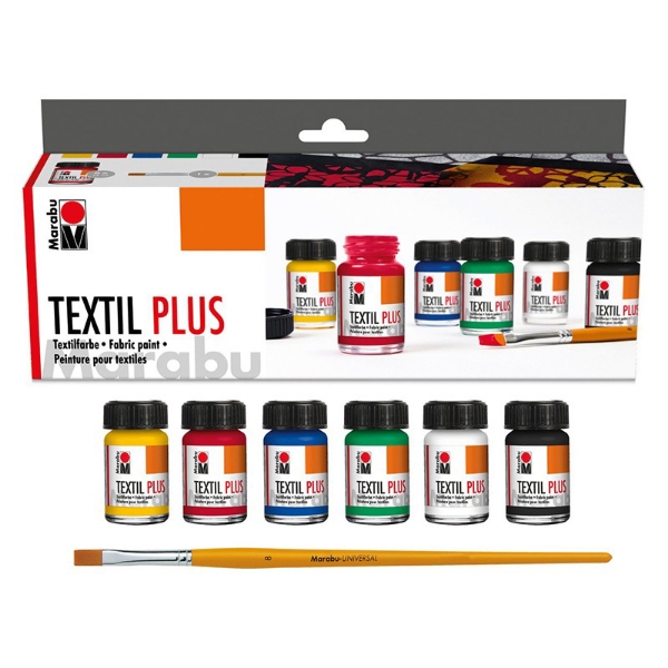 Picture of Marabu Textil Plus Starter Set 6x15ml