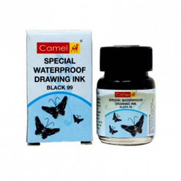 Picture of Camlin Special Waterproof Drawing Ink - Black (20ml)