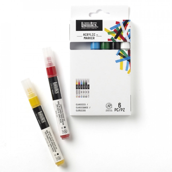 Picture of Liquitex Acrylic Classic Markers - Set of 6