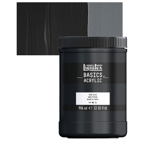 Picture of Liquitex Basics Acrylic Ivory Black 946ml (244)