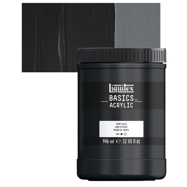 Picture of Liquitex Basics Acrylic Ivory Black - 946ml (244)