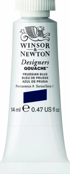 Picture of Winsor & Newton Designers Gouache 14ml - SR1 - Prussian Blue