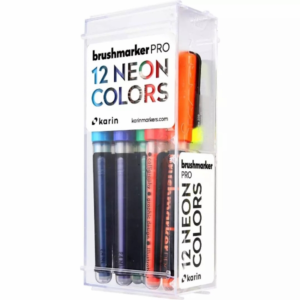 Picture of Karin Brushmarker PRO Neon Colours Set of 12