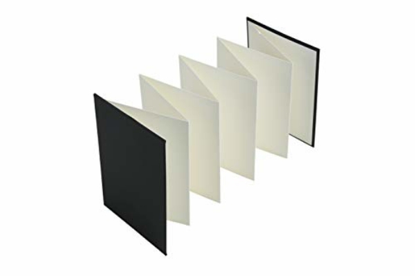 Picture of Brustro Artists Fanfold Watercolour Book 100% Cotton Mouldmade 300 GSM Hot Pressed 10.5x15cm.(9 Folds/18 Sides)