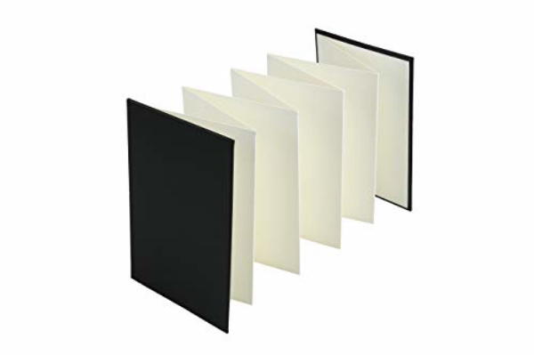 Picture of Brustro Artists Fanfold Watercolour Book 100% Cotton Mouldmade 300 GSM Cold Pressed 10.5x15cm.(9 Folds/18 Sides)