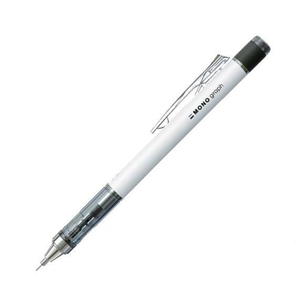 Picture of Tombow Mono Graph Mechanical Pencil 0.7mm - White