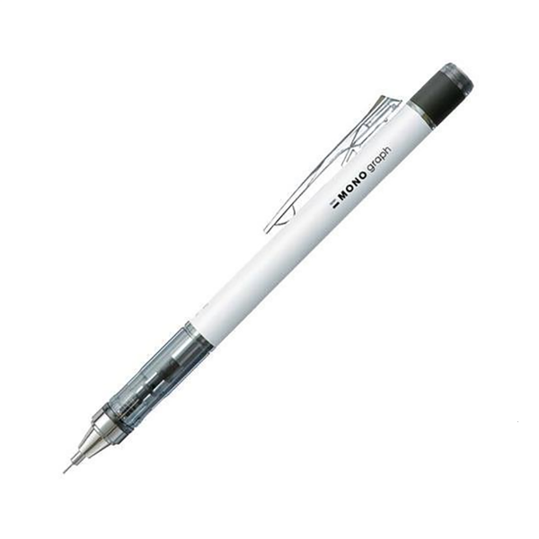 Tombow Mono Graph Mechanical Pencil 0.7mm White