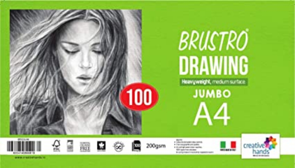 Picture of Brustro Drawing Paper 200Gsm A4 Jumbo Pack 100sht