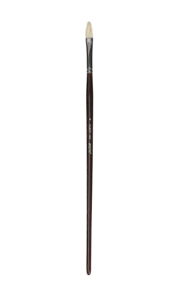 Picture of Brustro Series - 1008 White Bristle Filbert Brush No.4
