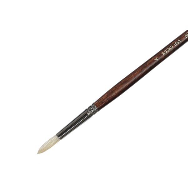 Picture of Brustro SR-1008 White Bristle Round Brush No.4