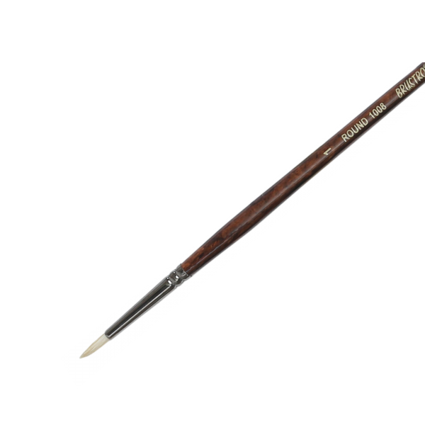 Picture of Brustro SR-1008 White Bristle Round Brush No.1