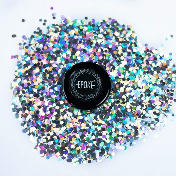 Picture of EPOKE Glitter Series Silver Holo Chunky