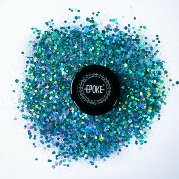 Picture of EPOKE Glitter Series Teal Holo Mix