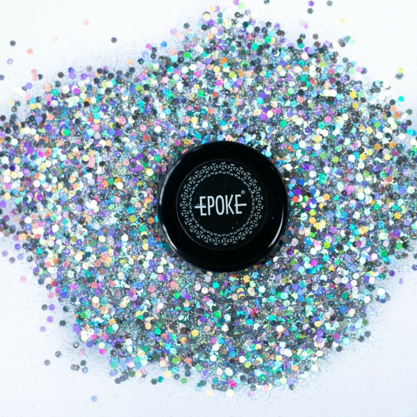 Picture of EPOKE Glitter Series Silver Holo Mix